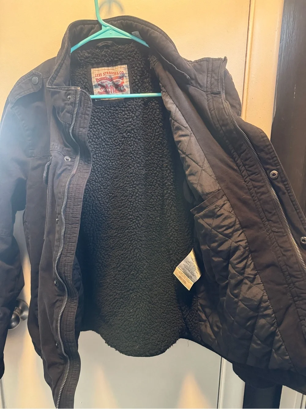 Men’s Levi's Black Canvas Winter Coat